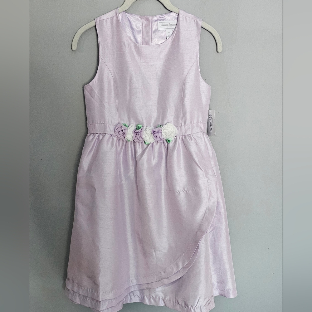 NWT Gymboree Dress Girls Size 10 Lavendar Purple Floral Special Occasion *flaw